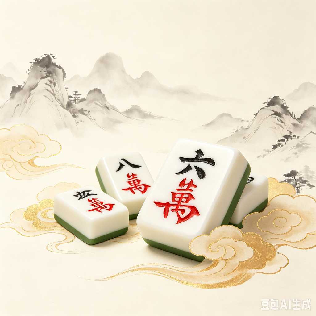 compact mahjong set with case
