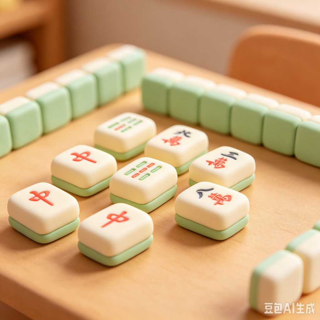 pink mahjong set